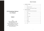 UPS Monitoring Software User Manual Emily2