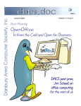 OpenOffice: - Danbury Area Computer Society