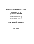 QuarkNet Cosmic Ray Detector (CRD) Assembly Instructions