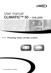 User manual CLIMATIC™ 50 - CHILLERS