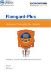 Crowcon Flamgard Plus Fixed Gas Detector User Manual