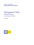 PACSystems RX3i PROFIBUS Modules User`s Manual, GFK
