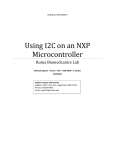 Using I2C on an NXP Microcontroller