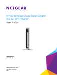 N750 Wireless Dual Band Gigabit Router WNDR4300 User Manual