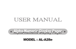 AL–A28 User manual