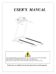 USER`S MANUAL - Keep Fit Hire