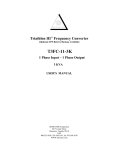T3FC-11-3K Manual - Georator Corporation