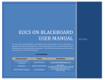 Eocs on blackboard user manual