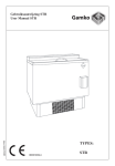 Gamko Slide Top Cooler User Manual