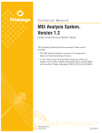 MSI Analysis System, Version 1.2 Technical Manual, TM255