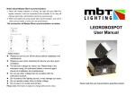 LEDROBOSPOT User Manual