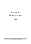 Manual for administrators