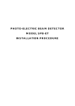 photo-electric beam detector model spb-et installation