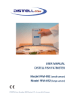 USER MANUAL DISTELL FISH FATMETER Model FFM