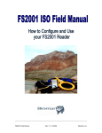 FS2001 Field Manual Rev 1.3 9/19/06 Biomark, Inc.