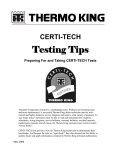 CERTI-TECH Testing Tips 05-08