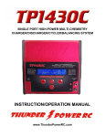 TP1430C Charger Manual