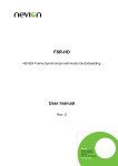 FSR-HD User manual