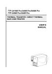 USER`S MANUAL TTP-2410M Pro/346M Pro/644M