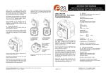 Installation Manual - E2S Warning Signals