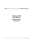 CX-Server OPC User Manual