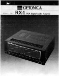 Sharp-Optonica - RX-1 - PCM Digital Audio Adaptor (user`s manual).