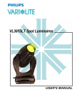 VL3015LT Spot Luminaire User`s Manual - Vari-Lite