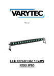 LED Street Bar 16x3W RGB IP65