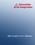 SBC-ComEx User`s Manual - Innovative Integration