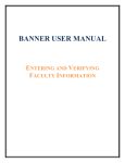Banner User Manual 2013-2014
