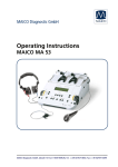 Operating Instructions MA 53