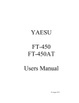 YAESU FT-450 FT-450AT Users Manual