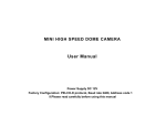 Sony 1/3" CCD 10X PTZ Manual