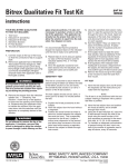 Bitrex Qualitative Fit Test Kit