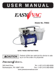 PM60 EasyVac Aspirator User Manual
