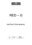 RED-G user manual - SMS Sistemi e Microsistemi S.r.l.