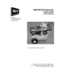HCM-3E4-50 Hydraulic Power Unit User Manual
