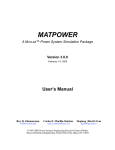 matpower - Power Systems Engineering Research Center