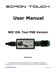 User Manual NEC ESL Tool PSB Version Overview