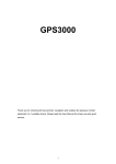 User Manual for GPS3000