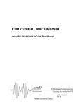 CM17320HR User`s Manual - RTD Embedded Technologies, Inc.