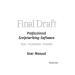 Final Draft User Manual