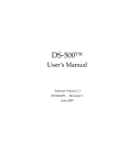 DS500 User`s manual Version 2.1, Revision C