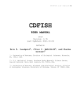 CDFISH user manual - Computational Ecology Laboratory