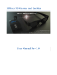 HDfury 3D Glasses and Emitter User Manual Rev 1.0