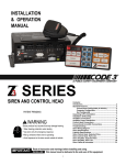 Z3 Siren Installation & Operation Manual