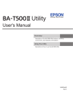 BA-T500II Utility User`s Manual