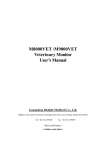 M8000VET /M9000VET Veterinary Monitor User`s Manual