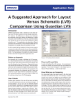 A Suggested Approach for Layout Versus Schematic (LVS