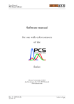 Software manual for use with color sensors of the Series